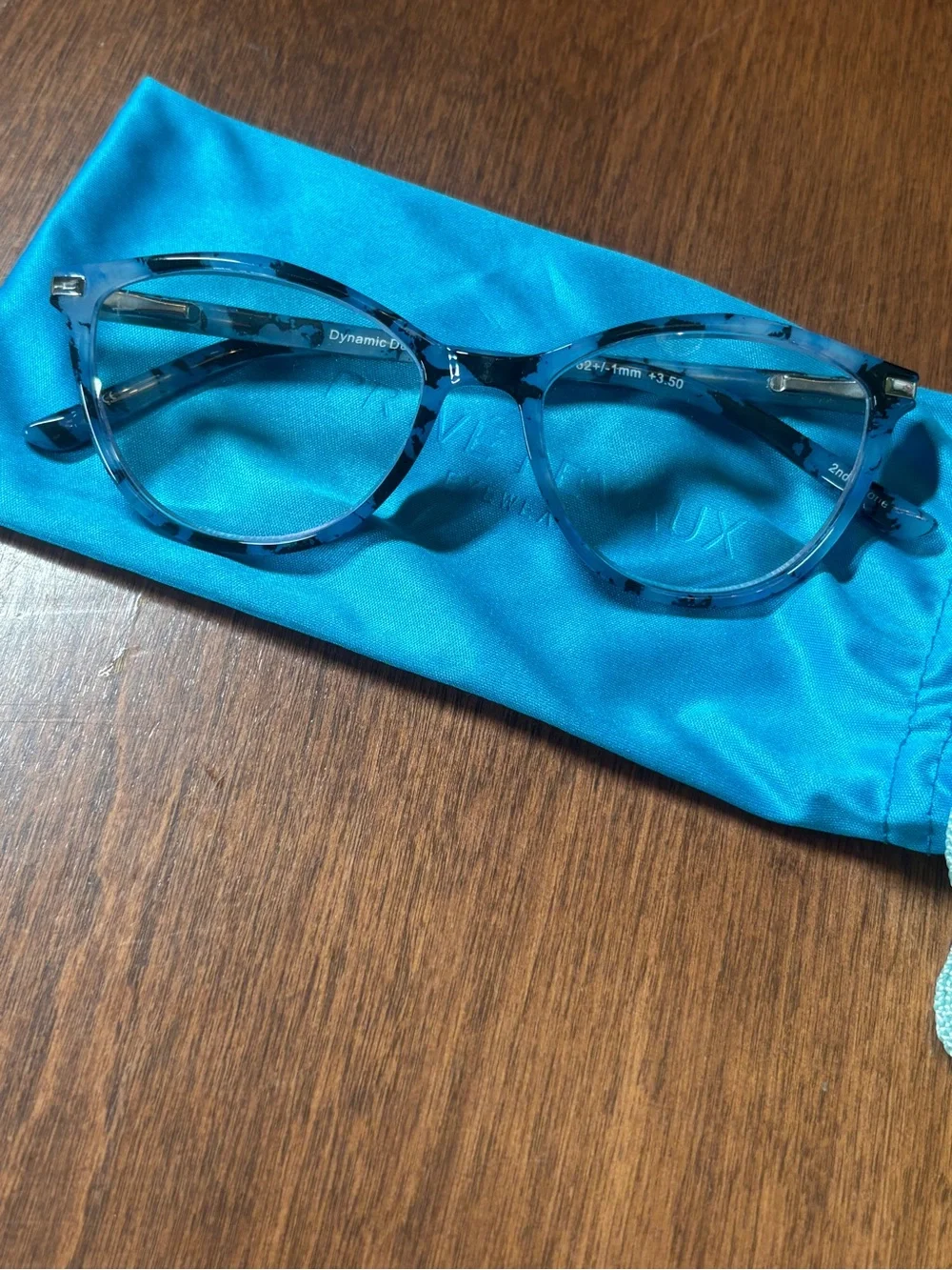 Blue Tortoiseshell Cat Eye Sunglasses